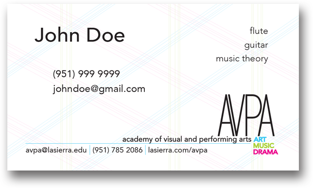 AVPA Business Card